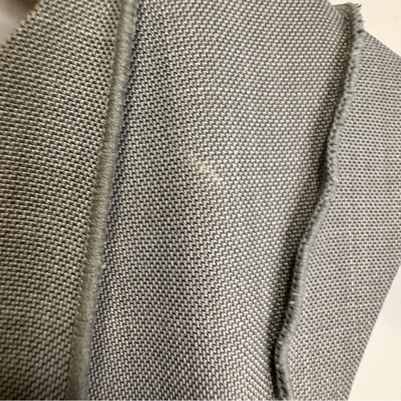 Calvin Klein Grey Pleated Midi Dress Back Zip Closure Size 12 - Picture 9 of 13